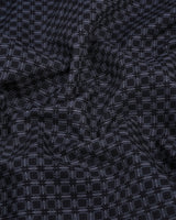 Dijon Gray With Black Dobby Check Premium Giza Shirt