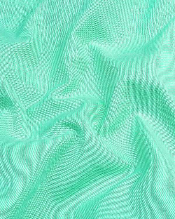 Mint Green Plain Oxford Cotton Shirt