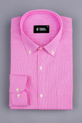 Graceful Dark pink micro houndstooth shirt