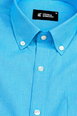 Graceful Royal blue houndstooth shirt