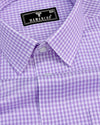 Valencia Lavender Purple Check Premium Giza Shirt