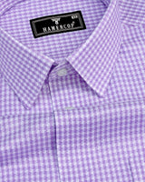 Valencia Lavender Purple Check Premium Giza Shirt