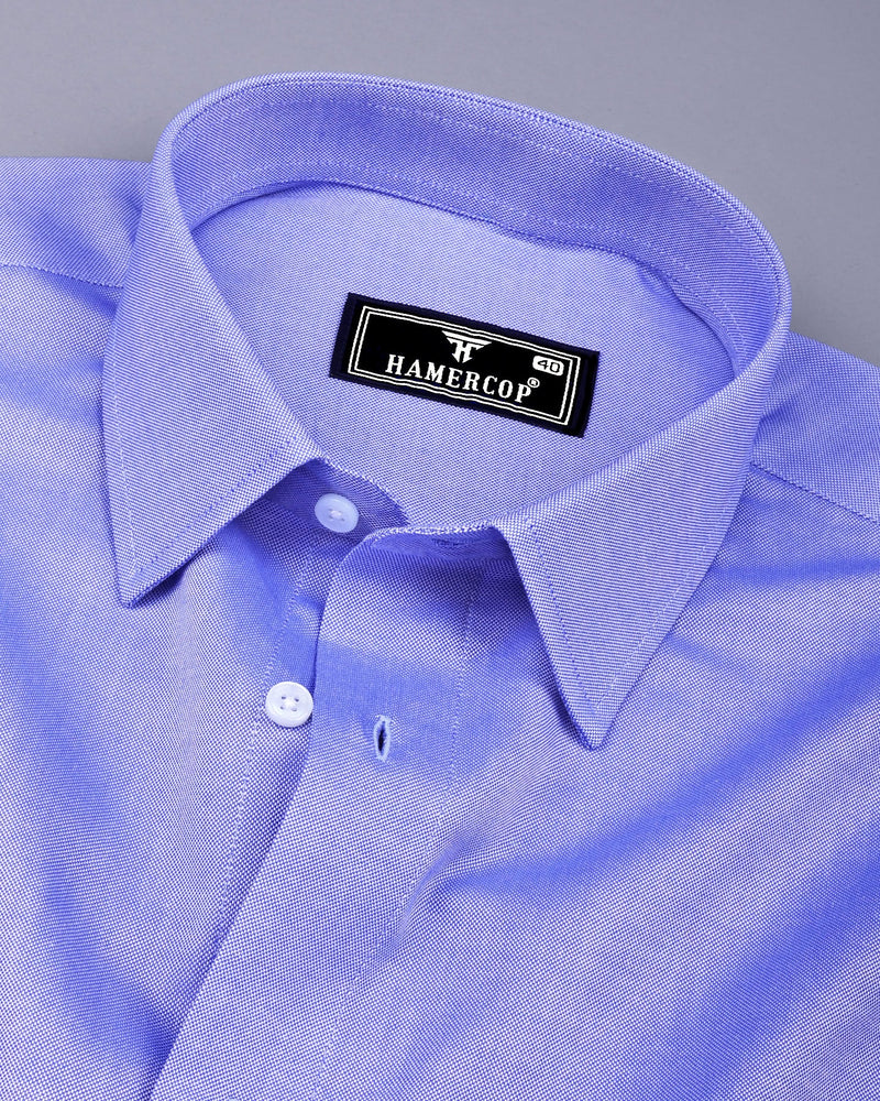 Bluewood Oxford Cotton Plain Formal Shirt