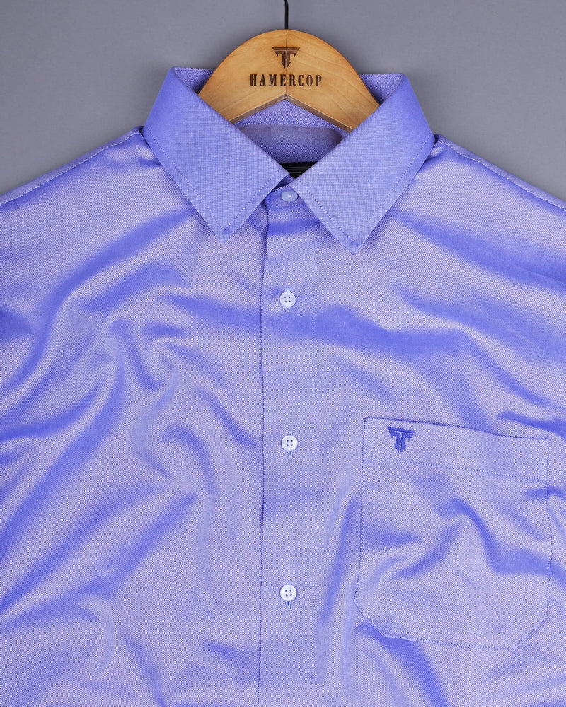 Bluewood Oxford Cotton Plain Formal Shirt