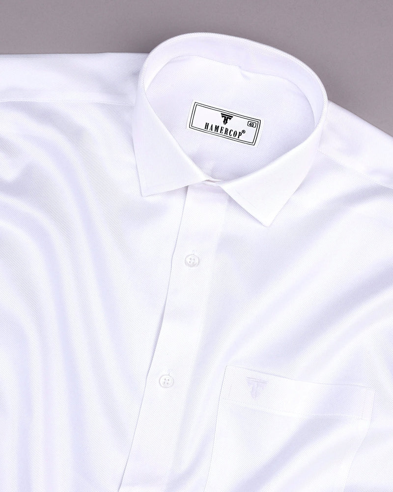 Prescot White Premium Cotton Giza Shirt