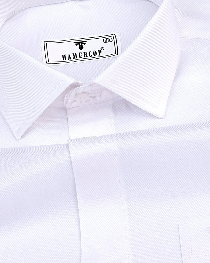 Prescot White Premium Cotton Giza Shirt