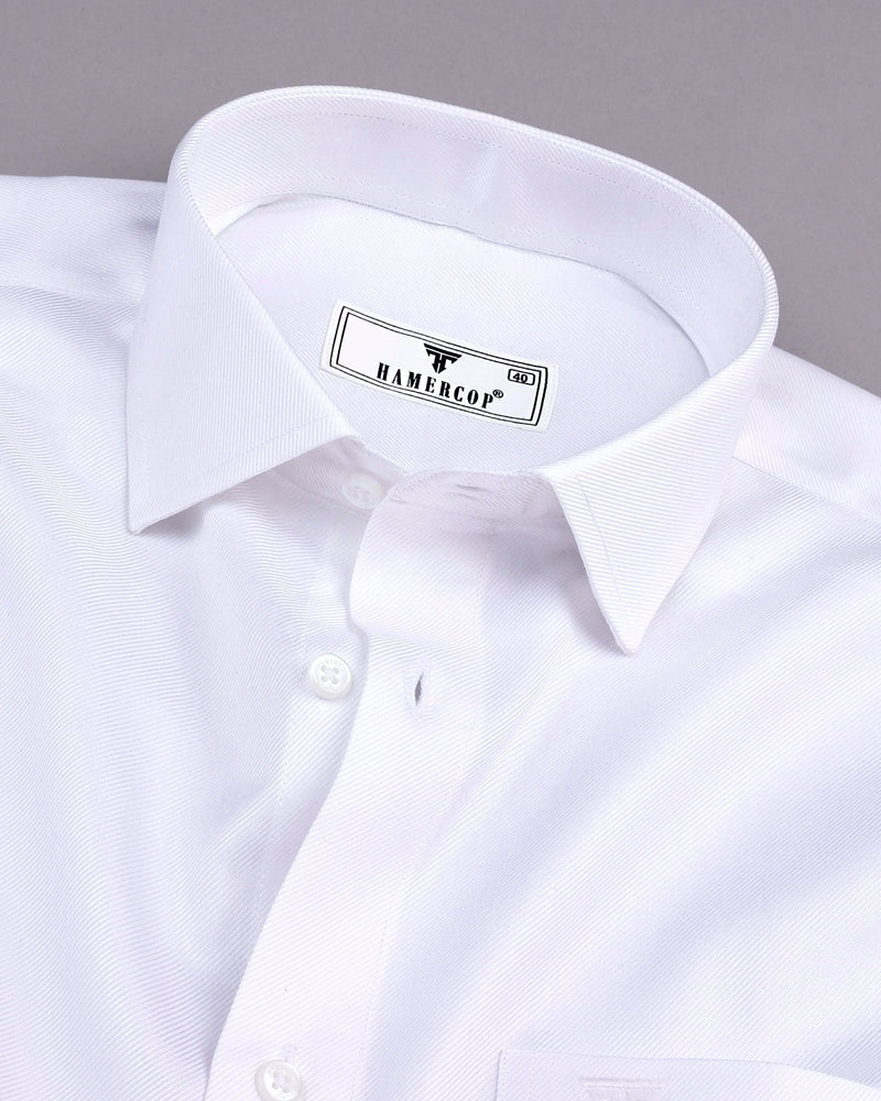 Prescot White Premium Cotton Giza Shirt