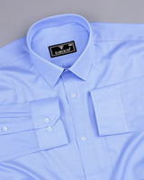 Seaton Blue With White Check Premium Giza Cotton Shirt