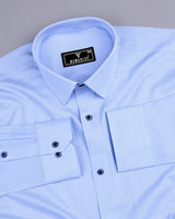 Comet SkyBlue Stripe Premium Giza Shirt