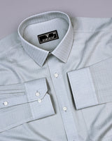 Nova Gray Self Check Dobby Cotton Formal Shirt