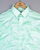 Cadiz Mint Green Broad Jacquard Check Premium Giza Shirt