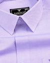 Divine Lavender Purple Dobby Texture Premium Giza Cotton Shirt