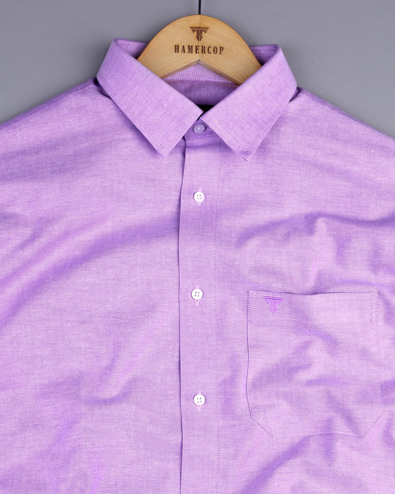 Glory Purple Oxford Cotton Plain Formal Shirt