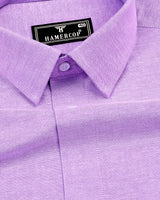 Glory Purple Oxford Cotton Plain Formal Shirt