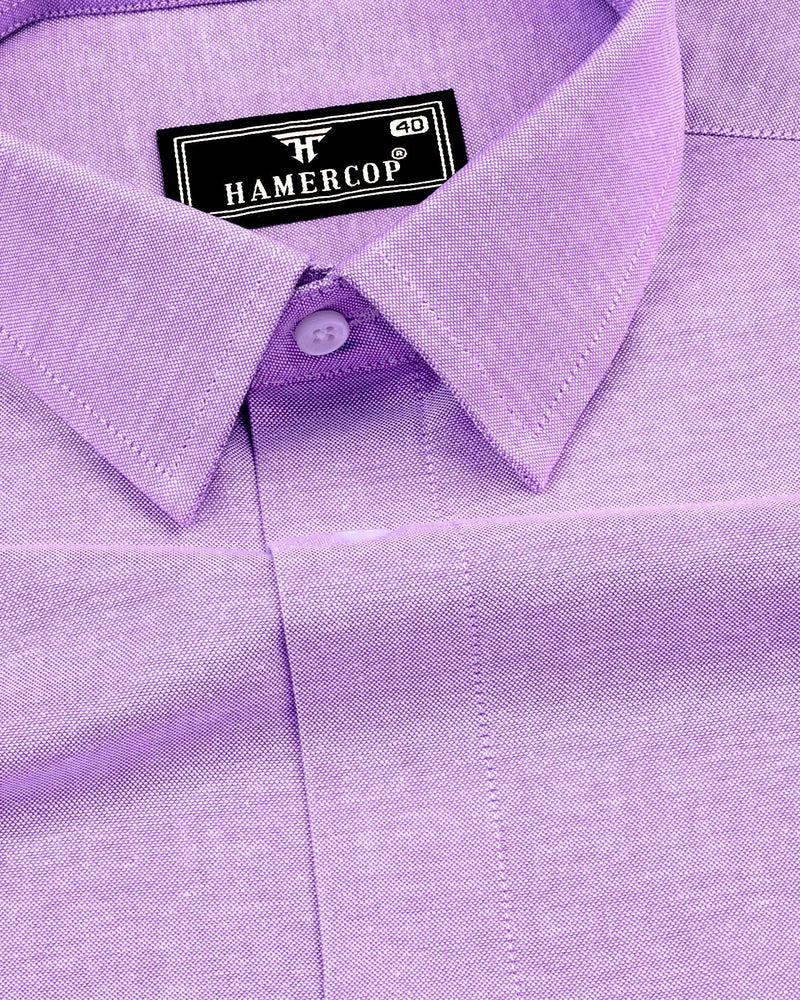 Glory Purple Oxford Cotton Plain Formal Shirt