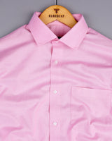 Lotus Pink Oxford Cotton Plain Formal Shirt