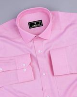 Lotus Pink Oxford Cotton Plain Formal Shirt