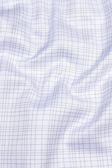 White with light grey line check shirt
