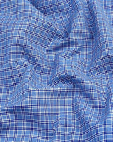 Margret Blue Formal Check Cotton Shirt