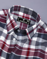 Swindon Red Multicolor Check Dobby Cotton Shirt