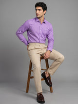 Opsin Purple Houndstooth Check Amsler Cotton Shirt
