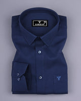 Benton Blue Dobby Texture Premium Giza Shirt