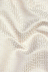 Light Brown rohmbus shape jacquard shirt
