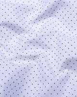 Olwen White With Black Polka Dot Printed Cotton Shirt