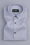 Masculine dark grey stripe shirt