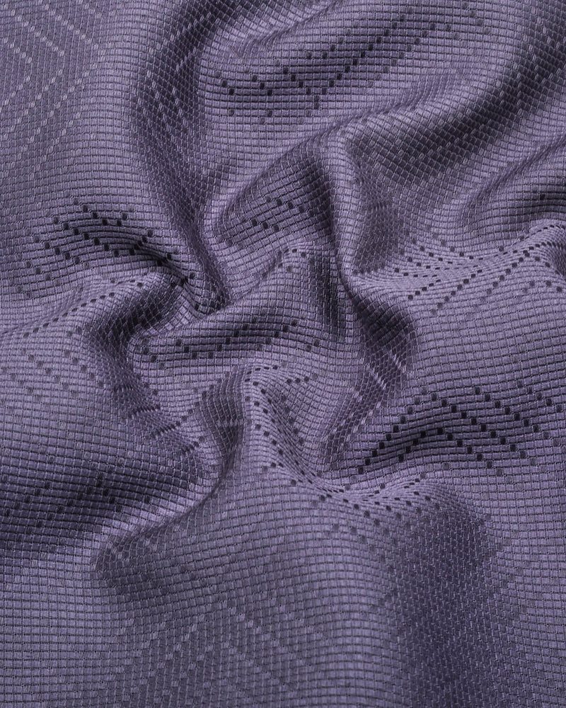 Milestone Gray Dobby Textured Shirt Style Kurta