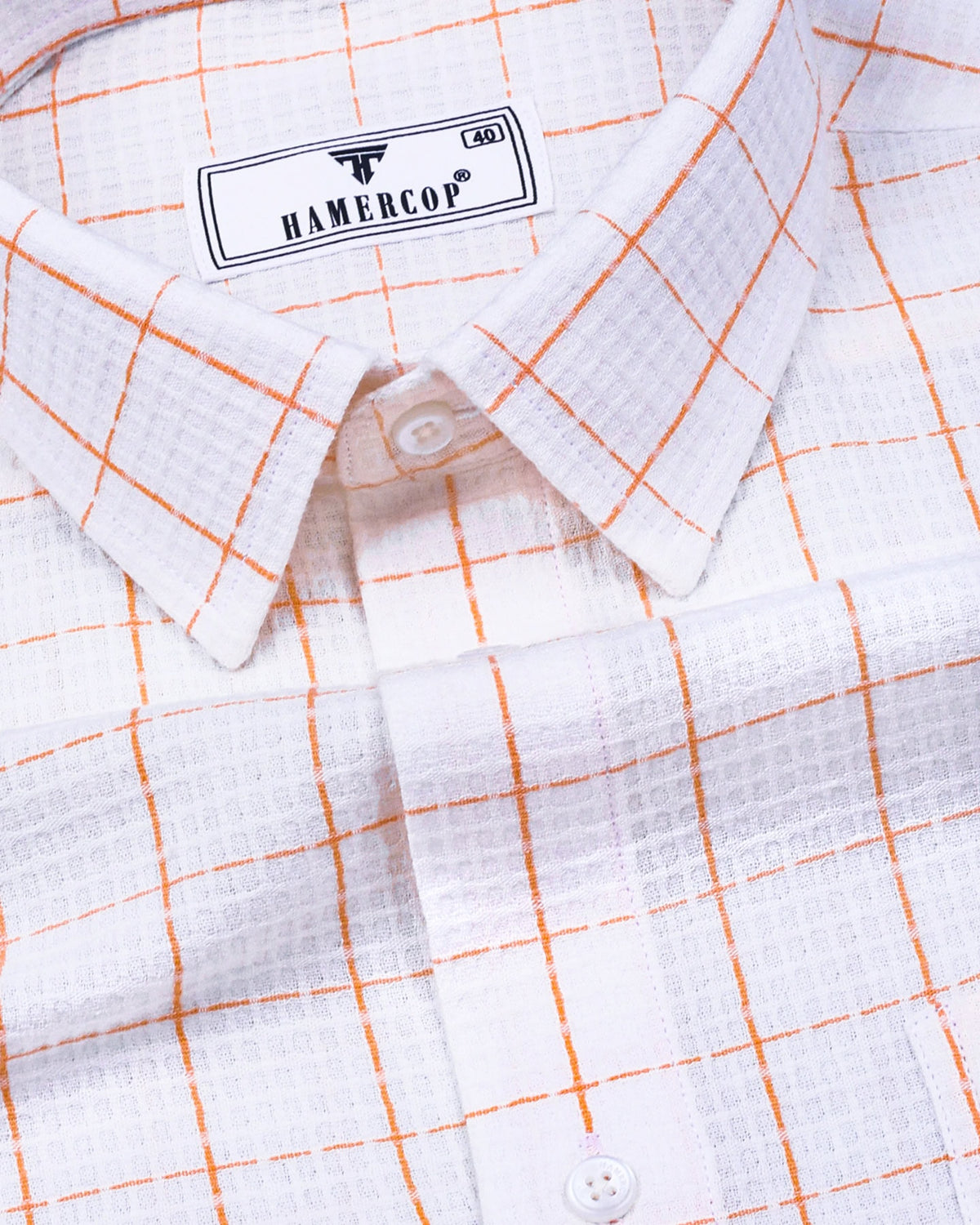 orange and white checkered dress shirt Kevin's Finest 100% Cotton Gingham Shirts Kevin's Fine Outdoor Gear & Apparel