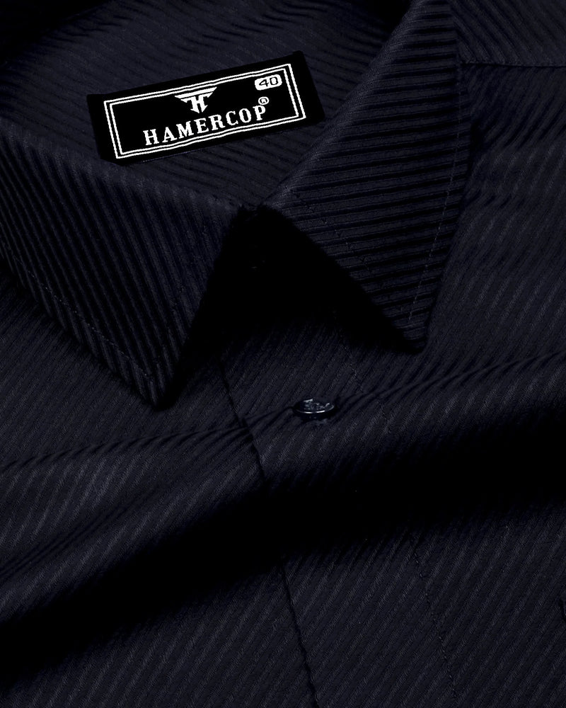 Cinchona Black Solid Premium Giza Cotton Shirt