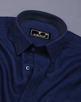 Cinchona Blue Solid Premium Giza Cotton Shirt