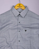 Corozal Black With White Check Premium Giza Shirt