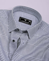 Corozal Black With White Check Premium Giza Shirt