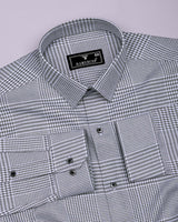 Corozal Black With White Check Premium Giza Shirt