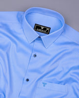 Cloudberry Blue Premium Cotton Giza Shirt