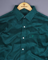 Rama Green Corduroy Premium Cotton Solid Shirt