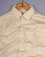 Butter Cream Corduroy Premium Cotton Solid Shirt