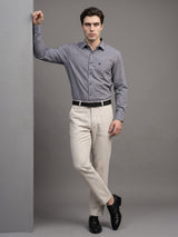 Tropsin Black Houndstooth Dobby Check Premium Giza Shirt