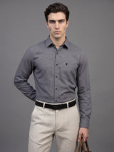 Tropsin Black Houndstooth Dobby Check Premium Giza Shirt