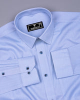 Lakers Blue With White Printed Premium Cotton Shirt