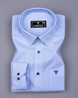 Lakers Blue With White Printed Premium Cotton Shirt