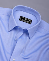 Alfreton Blue With White Dobby Premium Giza  Shirt
