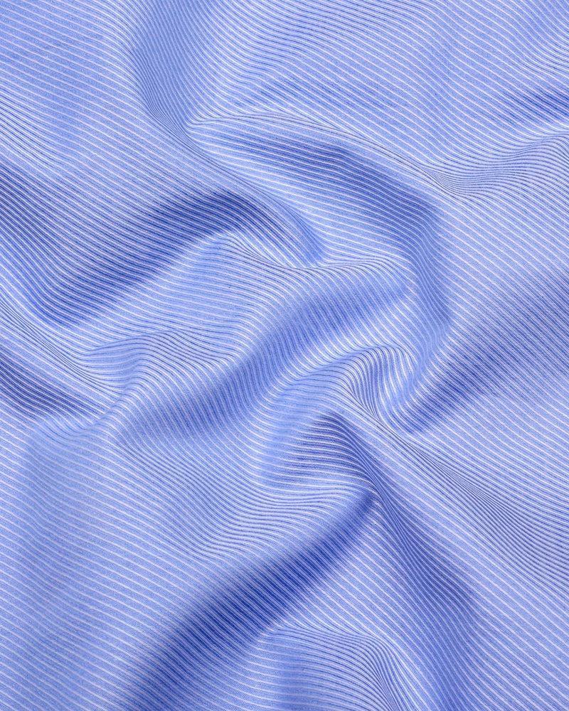 Alfreton Blue With White Dobby Premium Giza  Shirt