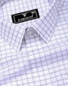 Chromis Blue With White Check Dobby Premium Giza Shirt