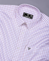 Chromis Red With White Check Dobby Premium Giza Shirt