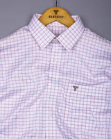 Chromis Red With White Check Dobby Premium Giza Shirt