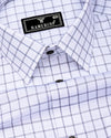 Pepito Gray With White Check Premium Giza Shirt