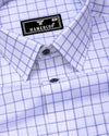 Pepito Blue With White Check Premium Giza Shirt